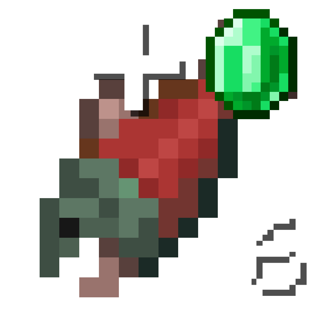 6 Raw Salmon + 1 Emerald